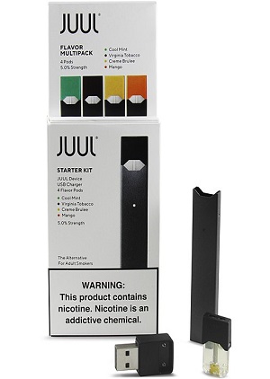 Use of an e-cigarette is often called "vaping" or "JUULing."